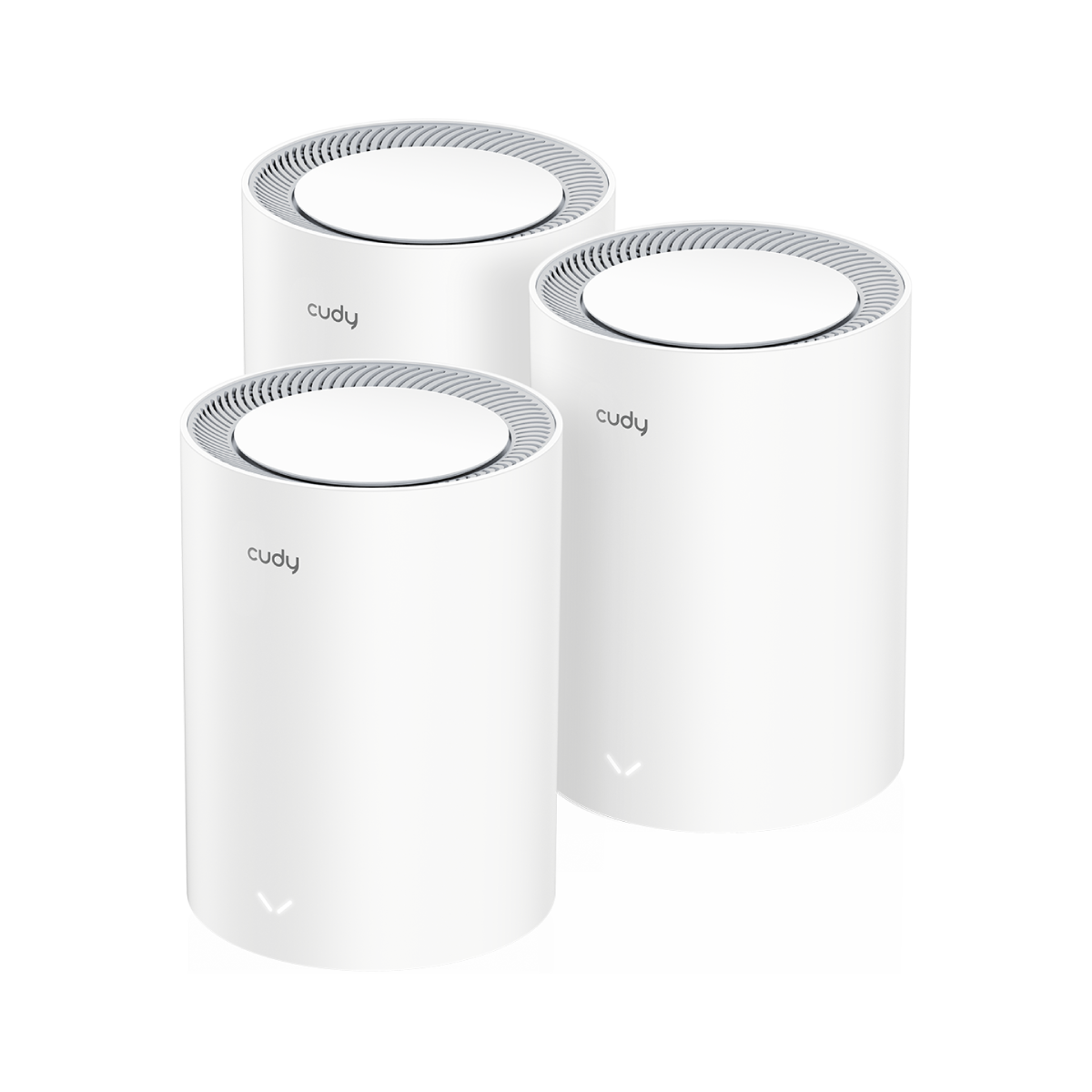 Three MeshNode routers, the full 3-Pack mesh